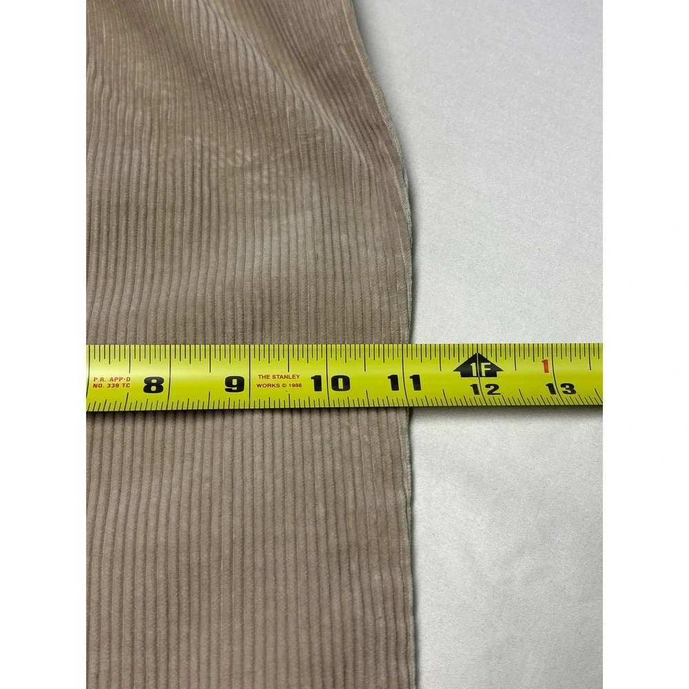Vintage Polo Ralph Lauren Andrew Pant 35x30 Tan Wide Wale Corduroy Pleated Cords